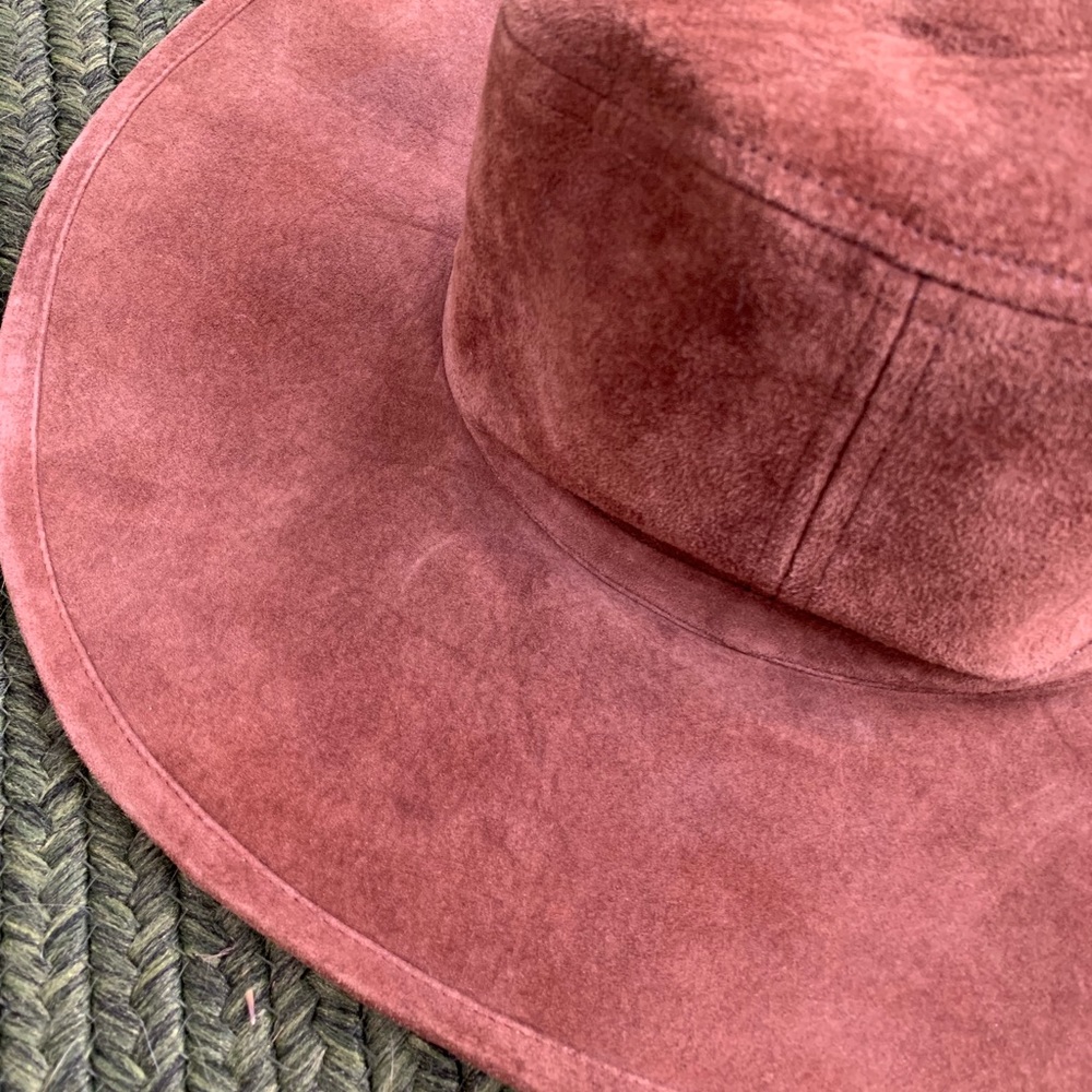HINGE 100% BROWN LEATHER HAT - Picture 6 of 7